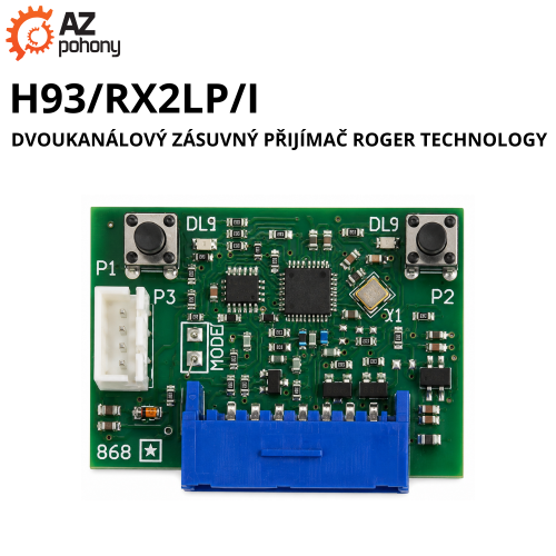H93/RX2LP/I - dvoukanálový zásuvný přijímač Roger Technology